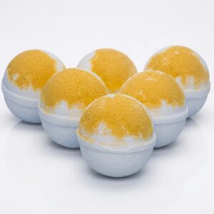 Orange Dreamsicle Bath Bomb by Sbodi with creamy vanilla and citrus scent