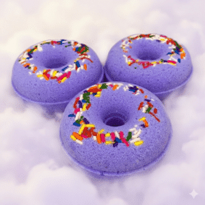 Blueberry Crisp Donut Bath Bomb Sbodi for wholesale bath bombs and private label bath bombs