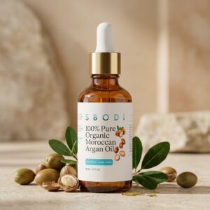 100% Pure Organic Moroccan Argan Oil by Sbodi for skin and hair care