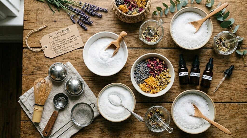 bath bomb ingredients used in wholesale and private label bath bombs