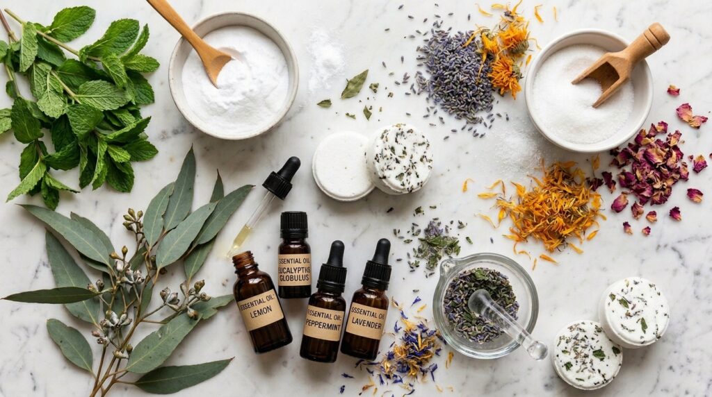 essential oil shower steamers ingredients