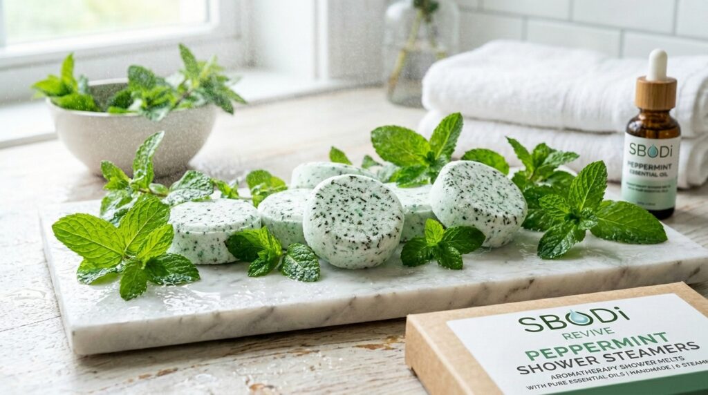 peppermint shower steamers energy focus