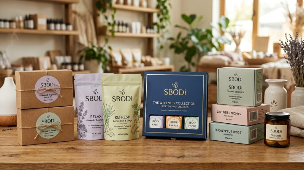 Luxury packaging ideas for shower steamers