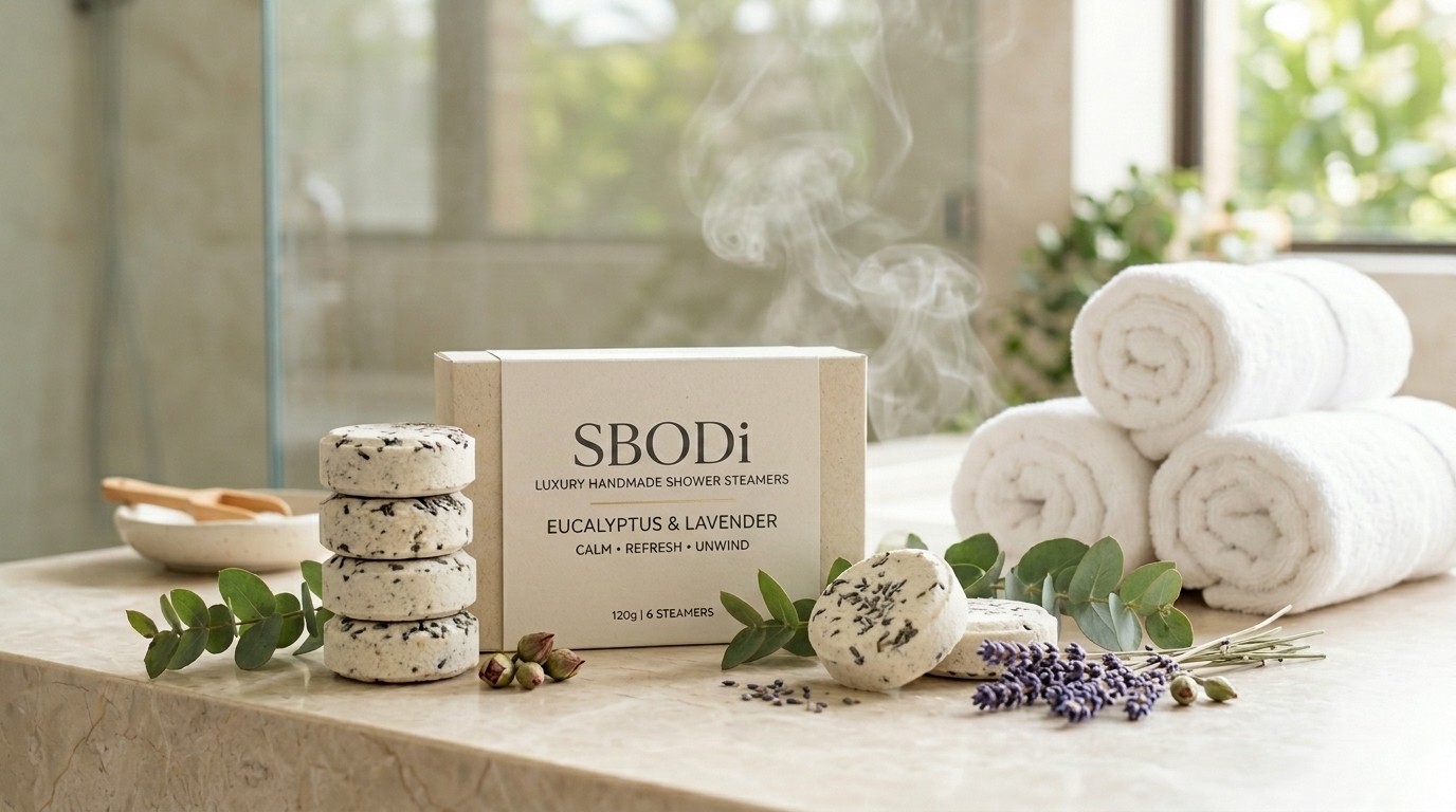Private label shower steamers USA luxury wellness collection