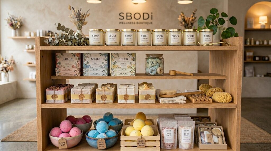 private label shower steamers boutique store