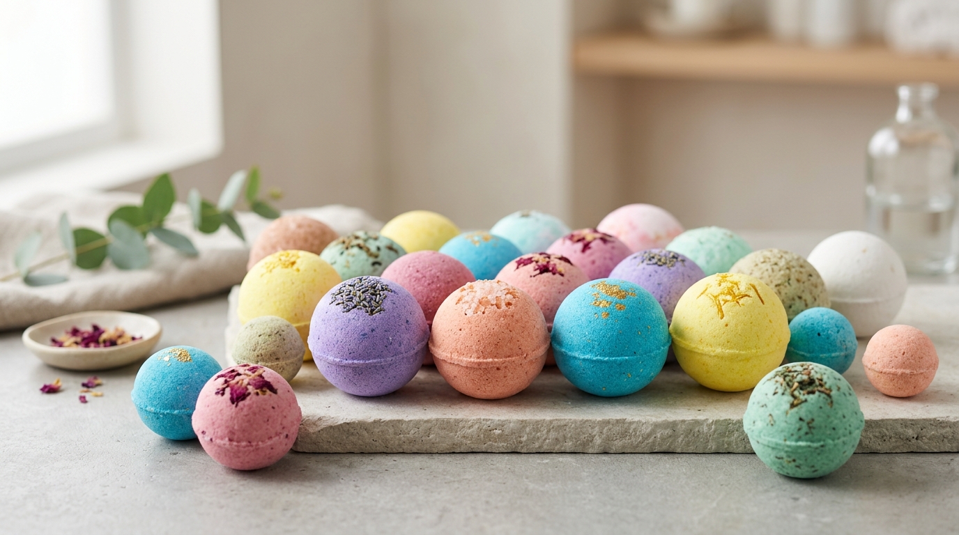 bulk bath bombs for retail stores and spas