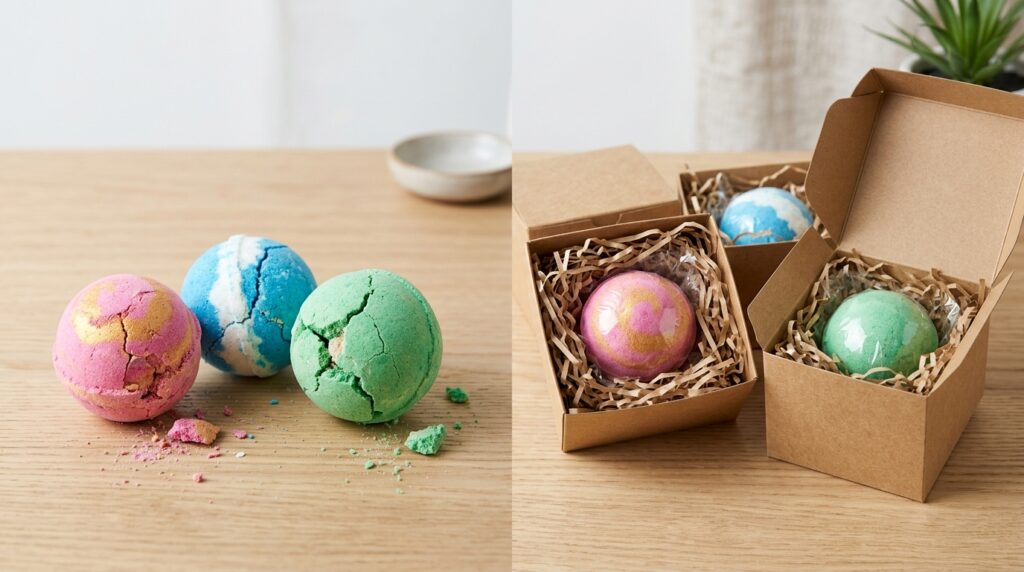 Wholesale Bath Bombs USA, Complete Buying Guide for Retailers and Private Label Brands 8 Damaged and properly packaged wholesale bath bombs comparison