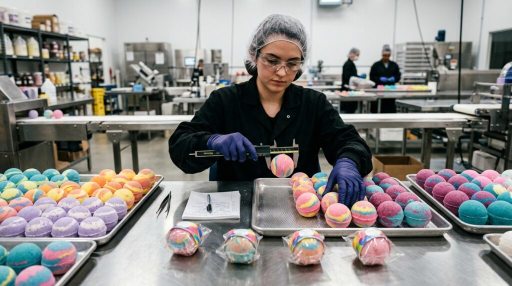 bath bomb supplier quality inspection process