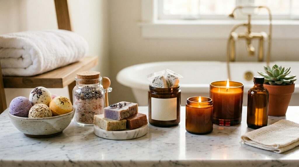 Bath Bombs Wholesale Private Label Explained: A Complete Guide for Bath and Body Brands 3 wholesale bath body products collection with bath bombs and shower steamers