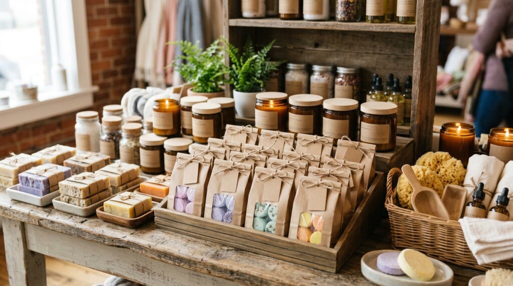 Bulk Shower Steamers vs Retail Packs, Which Is Better for Brands? 8 Retail shower steamer packs prepared for quick store display