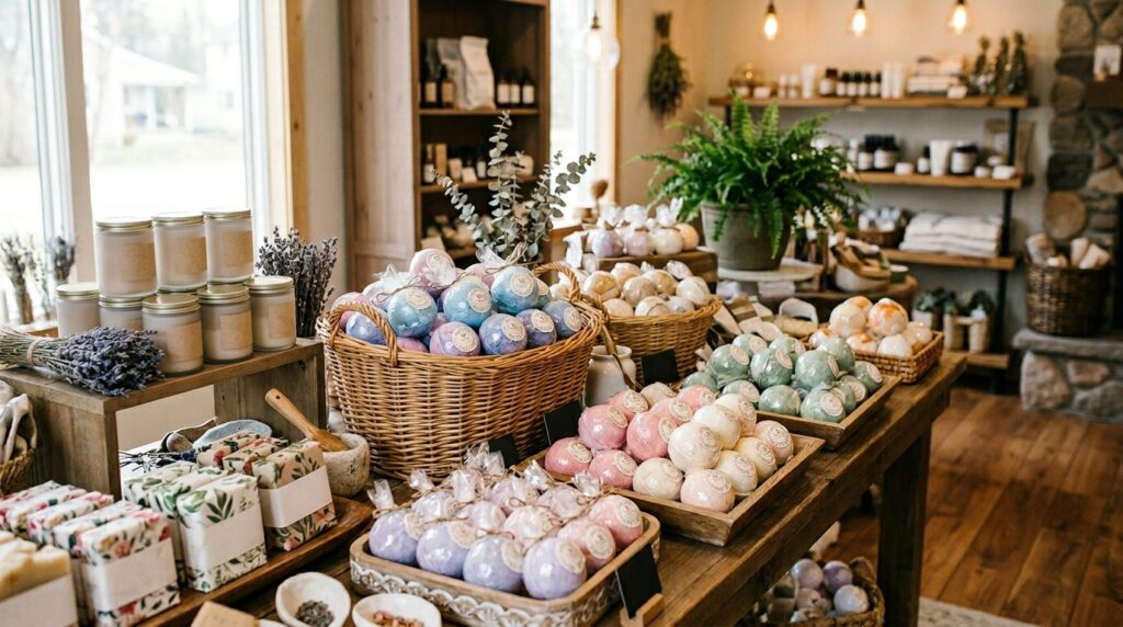 individually wrapped bath bombs for retail display