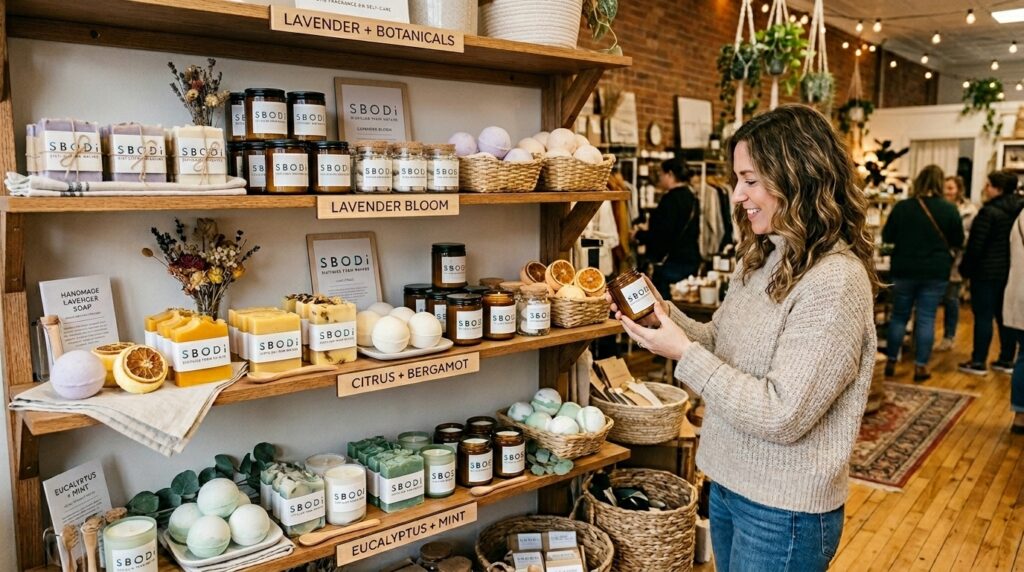 Best Private Label Shower Steamers for Boutique Stores: A Complete Guide for Retail Brands 12 Boutique merchandising display for shower steamers and bath products