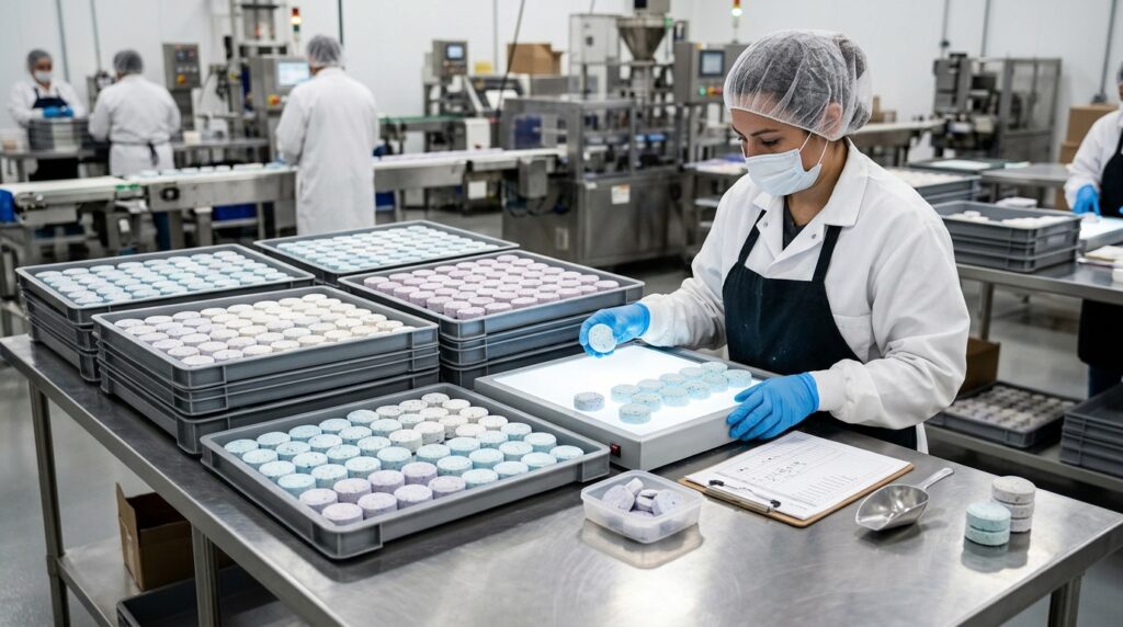 Shower Steamers Individually Wrapped, Why Customers Prefer Them 8 shower steamer manufacturing and quality inspection process