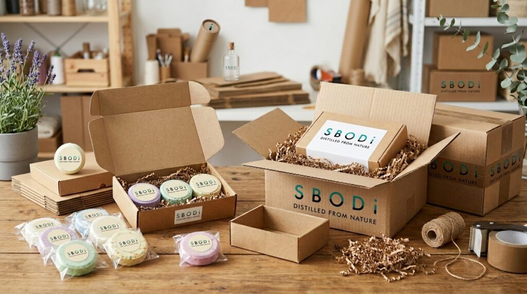 How to Start Selling Private Label Shower Steamers Under Your Own Brand 6 Shower steamers individually wrapped for ecommerce packaging