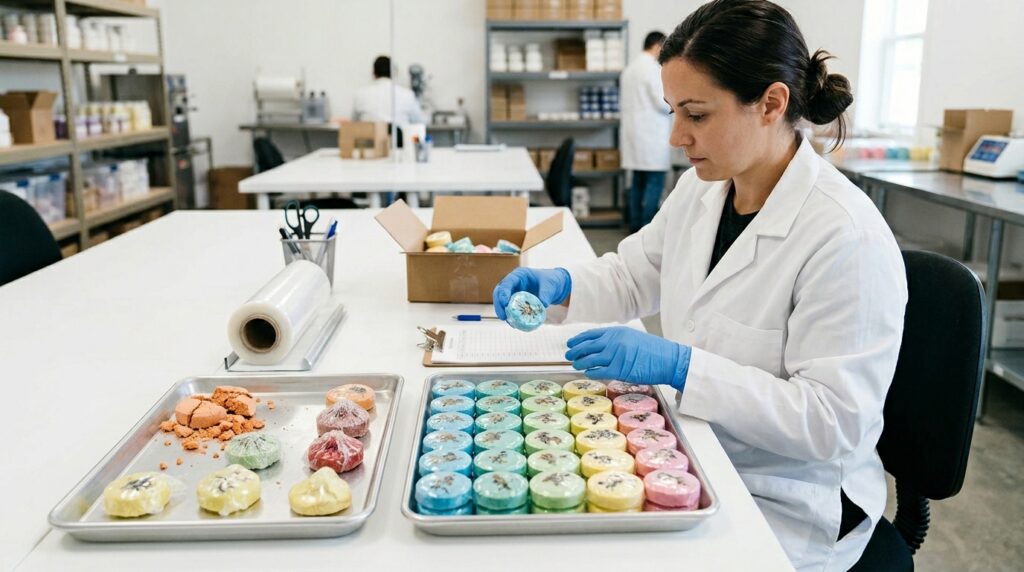 Bulk Shower Steamers vs Retail Packs, Which Is Better for Brands? 12 Quality control for bulk shower steamers before wholesale packaging