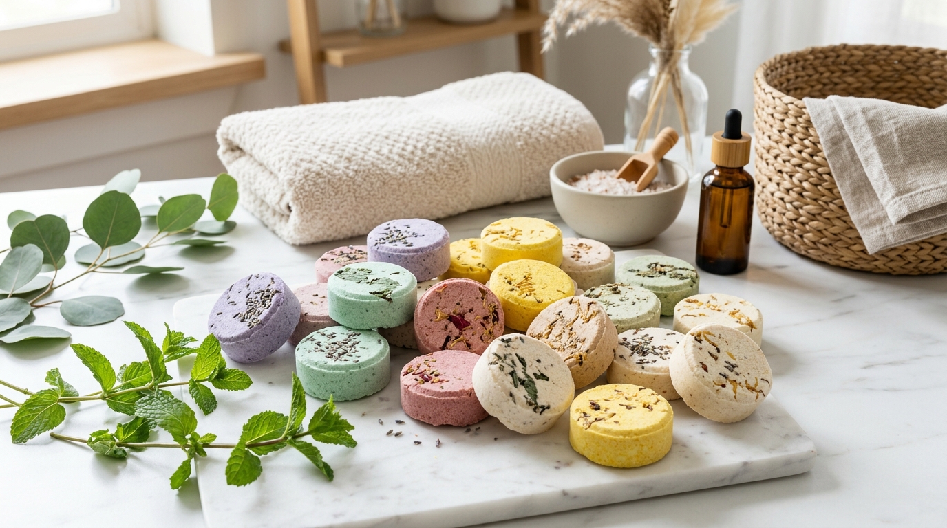 Bulk shower steamers for private label bath and body brands