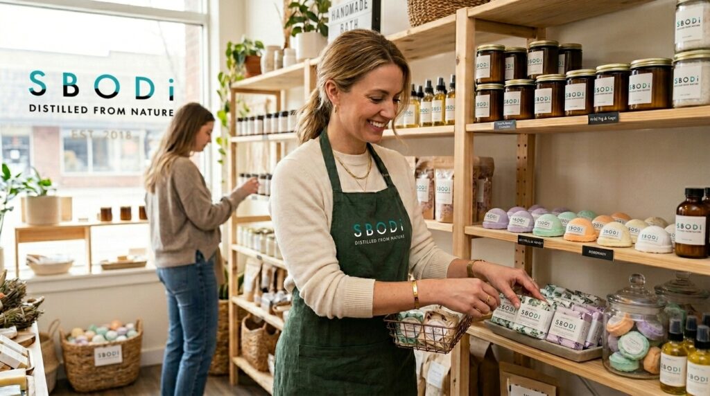 Best Private Label Shower Steamers for Boutique Stores: A Complete Guide for Retail Brands 2 Boutique retailer displaying private label shower steamers