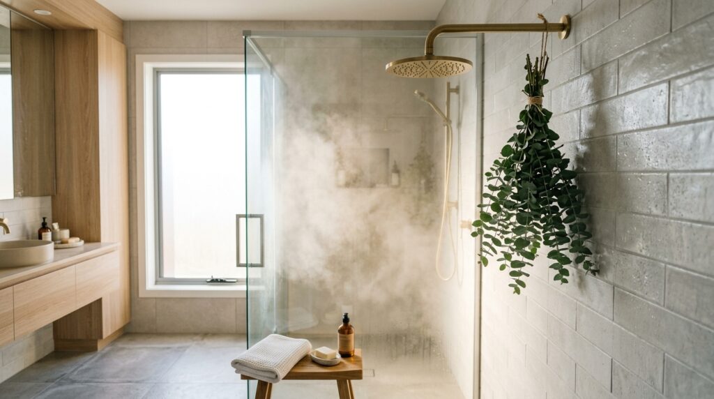 Shower Steamers Eucalyptus: Benefits for Relaxation and Stress Relief 3 Eucalyptus shower aromatherapy routine with steam