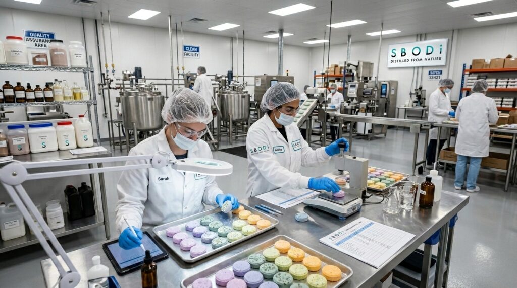Best Private Label Shower Steamers for Boutique Stores: A Complete Guide for Retail Brands 9 Private label shower steamer quality control inspection