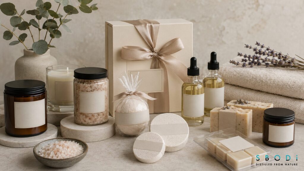 Wholesale Candles: Complete Guide for Retailers, Boutiques, and Private Label Brands 12 coordinated candle bath body and wellness product collection
