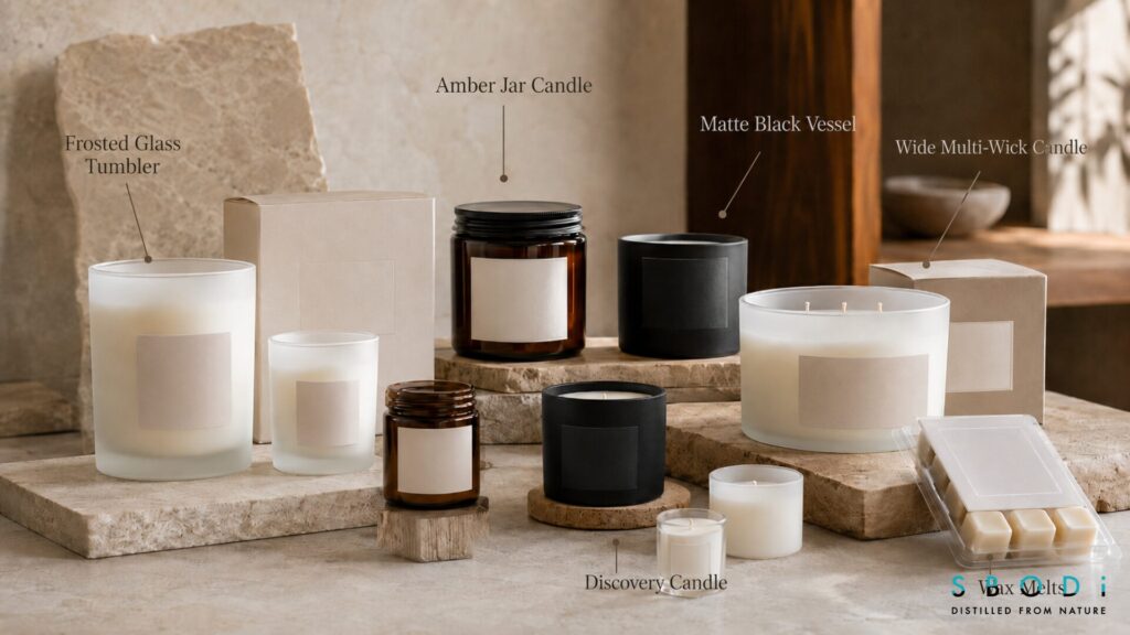 Luxury private label scented candles and wax melts