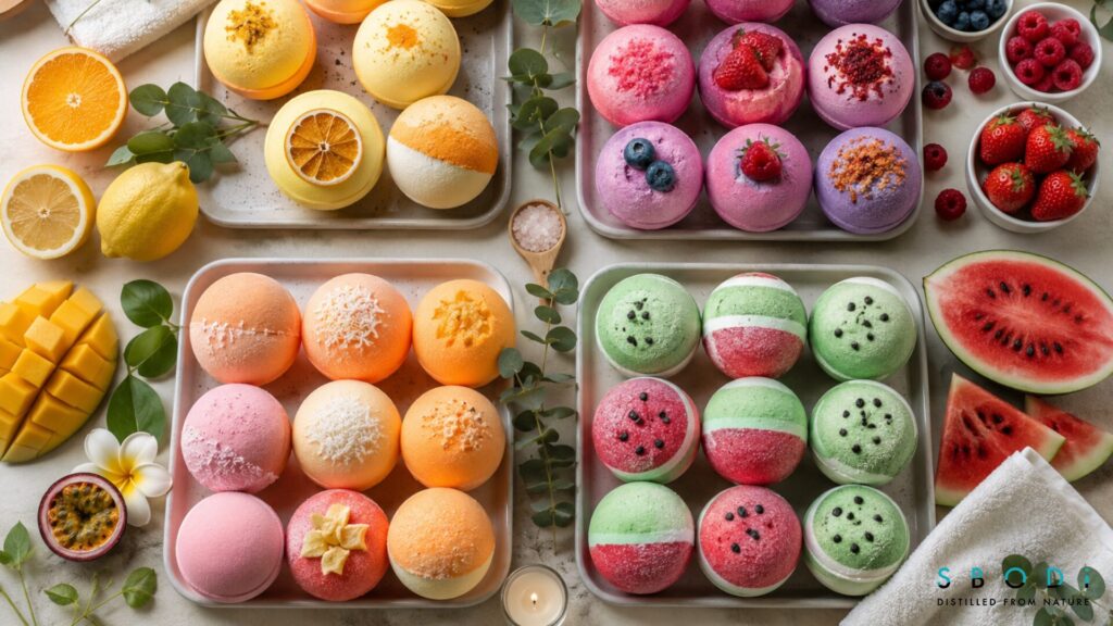 Fruit Bath Bombs Trending in the Bath Industry: Retail, Wholesale, and Private Label Guide 3 Citrus berry tropical and watermelon fruit bath bomb categories