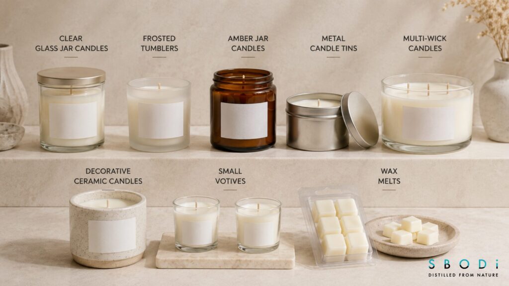 Wholesale candle styles for boutique retail stores