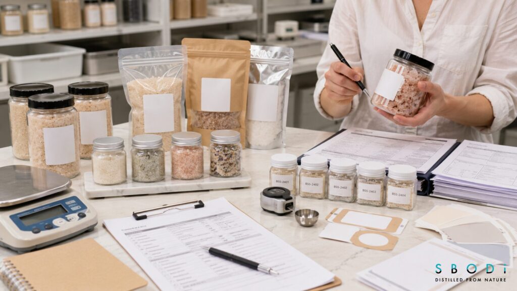 How to Create a Luxury Private Label Bath Salts Brand 5 Private label bath salts manufacturer evaluation and sample review