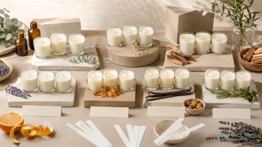 Candle fragrance samples for wholesale candle selection