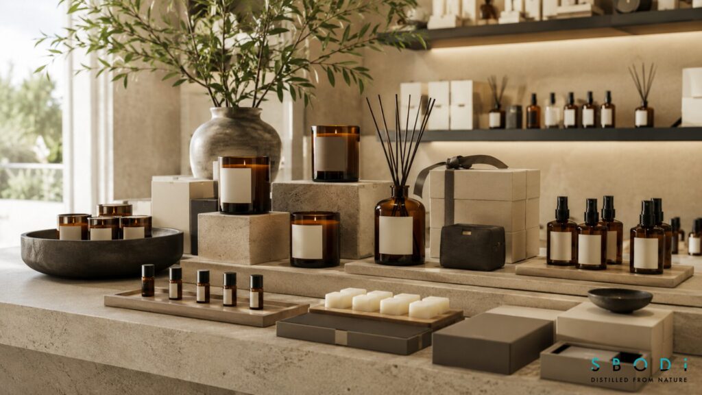 Future amber candle and wax melt collection