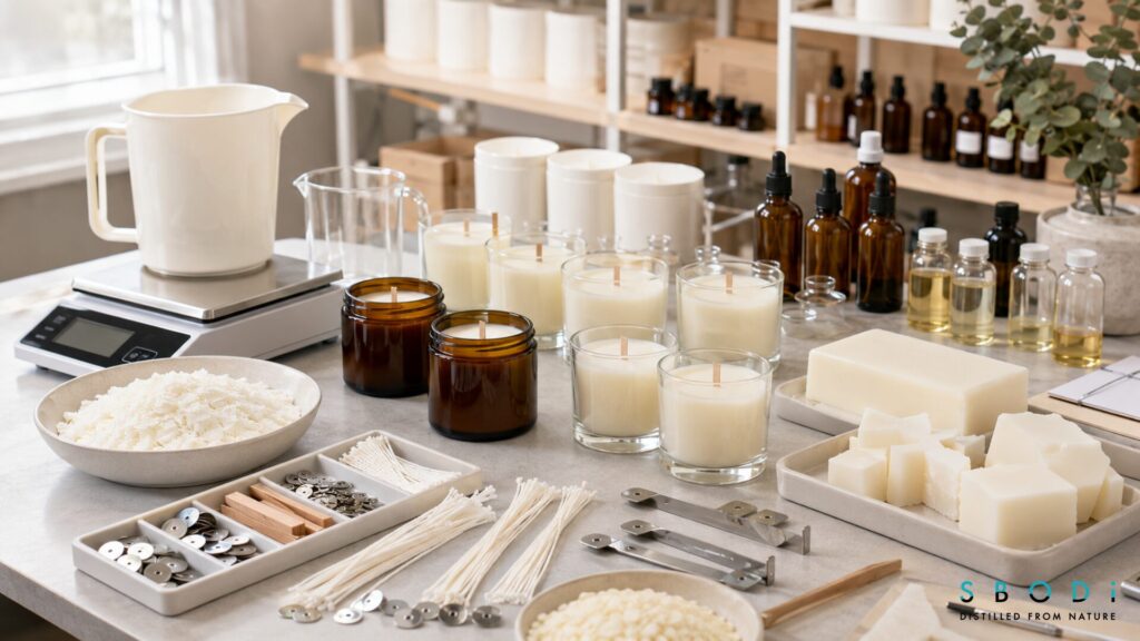 Wholesale Candles: Complete Guide for Retailers, Boutiques, and Private Label Brands 3 candle wax types and wick selection for wholesale candles