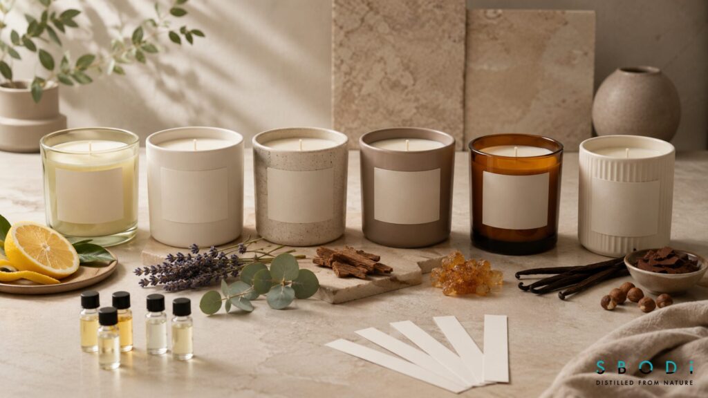 Wholesale Candles: Complete Guide for Retailers, Boutiques, and Private Label Brands 4 candle fragrance samples and scent family evaluation