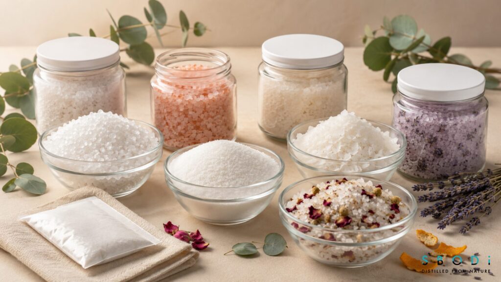 Best Private Label Wholesale Bath Salts USA Suppliers: Complete Buyer’s Guide 5 Epsom salt, mineral salt, scented bath salt, and botanical bath soak types