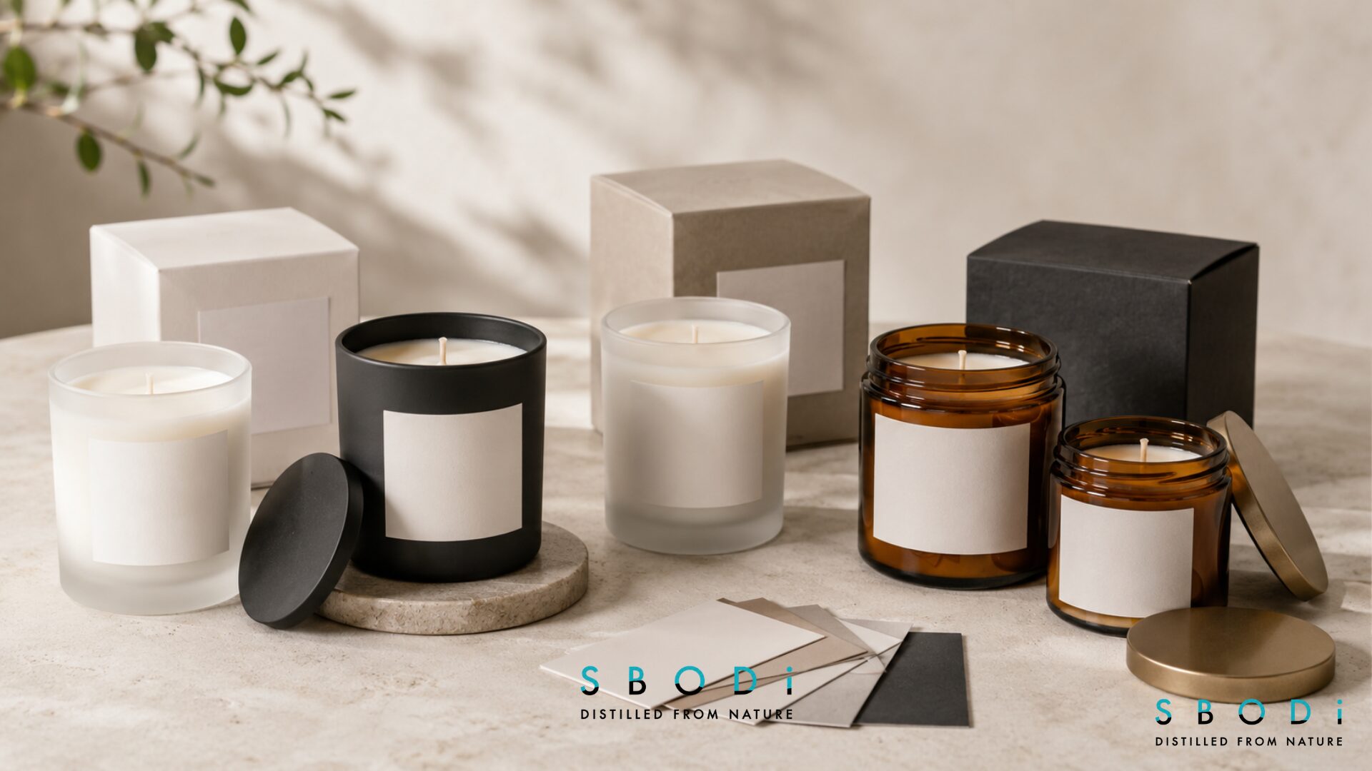 Private label candles USA collection for luxury brands