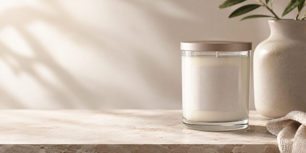 13oz candle in a premium glass tumbler