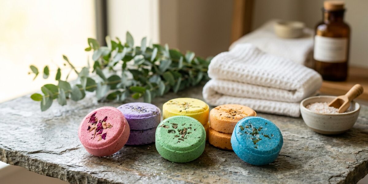 Wholesale shower steamers usa supplier product display for bath and body retailers