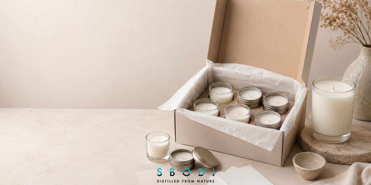 Sample candles for subscription boxes and retail fragrance discovery