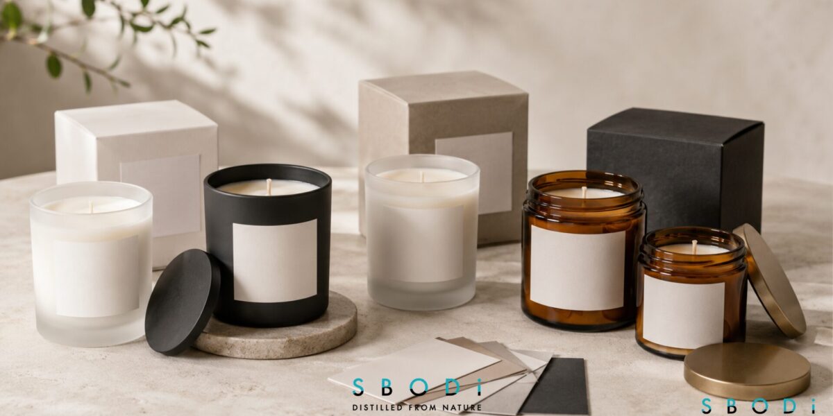 Private label candles USA collection for luxury brands